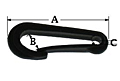 Black-Plastic-Snap-Hook-Dimensional