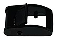 Black plated steel cam buckles primary