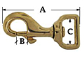 Brass-Swivel-Strap-Eye-Bolt-Snap-217-dimensional